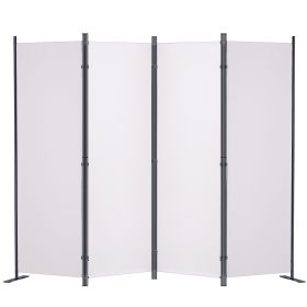 VEVOR Room Divider, 5.6 ft Room Dividers and Folding Privacy Screens (4-panel), Fabric Partition Room Dividers for Office, Bedroom, Dining Room,
