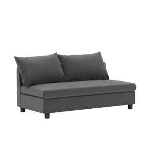 Loveseat Module for Modular Sectional Sofa,Chenille,Minimalist Style,2 Colors