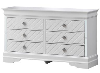 Verona G6790-D Dresser , Silver Champagne