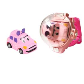 Mini RC Car Watch Toys,USB Charging Cartoon RC Car Gifts (style: style 1)
