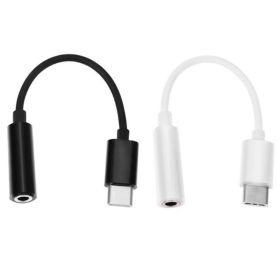 Type C to 3.5mm Headphone Jack Adapter (Color: White)
