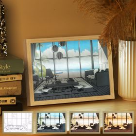 Decorative LED Paintings, Wall Lights, Table Decor, Creative Gifts (style: SEA)